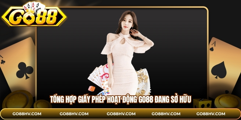 Tổng hợp giấy phép hoạt động GO88 đang sở hữu